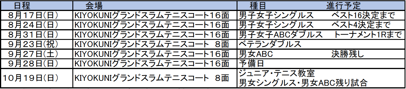 schedule